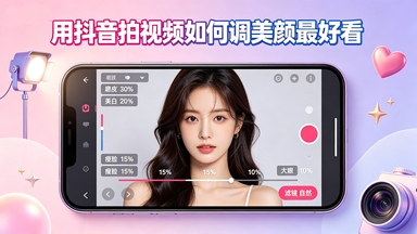 用抖音拍视频如何调美颜最好看