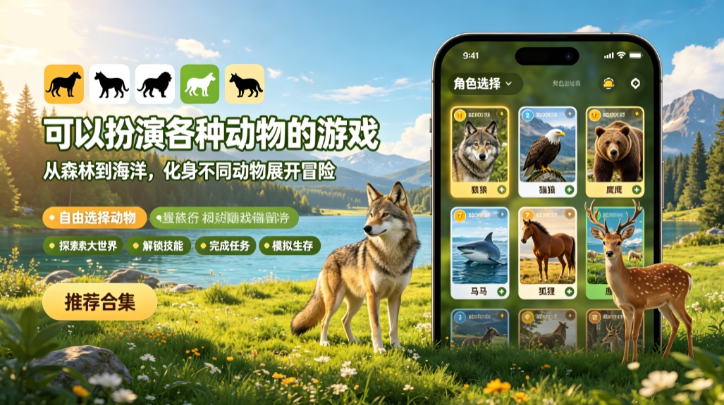 可自由扮演各种动物的模拟器游戏