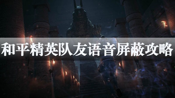 和平精英队友语音屏蔽攻略怎么设置